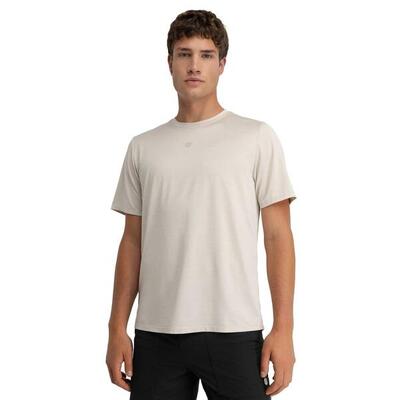 Herren Wandern kurzärmeliges wander-t-shirt für Scout Sand Beige