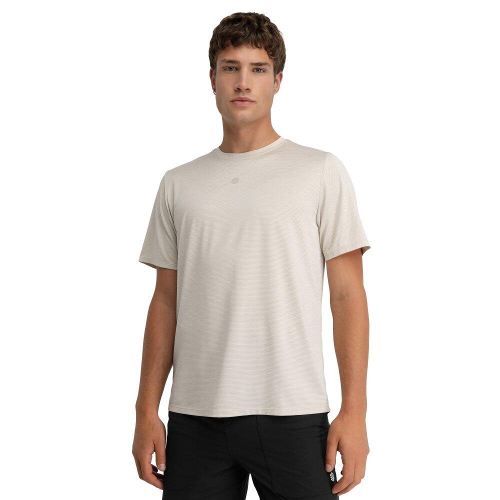 Siroko - T-shirt Randonnée Manches Courtes Homme Scout Sand Beige - T-shirt Manches Courtes - Beige - Decathlon