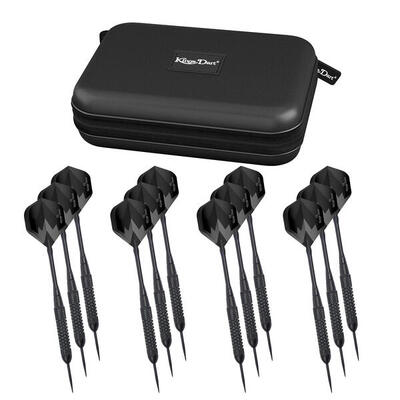 Steeldart-Set Black Star 12 Pfeile Darts / Steeldarts Unisex