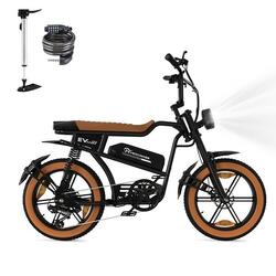 VTT ÉLECTRIQUE Fat Bike-20"x4.0-48V13AH-Double suspension-Tout terrain-EK30