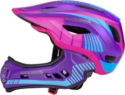 ROCKBROS Casque BMX d'enfant, Casques Intégral Vélo VTT