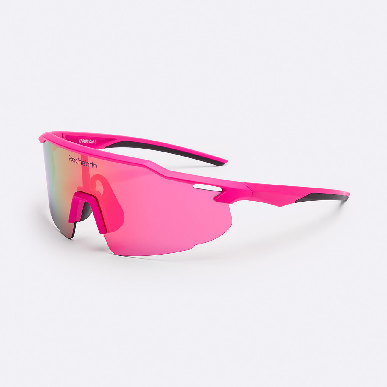 Rochebrin - Lunette De Soleil Anti-dérapante Running Et Cyclisme Catégorie3 - Homme Et Femme - Lunettes De Soleil - Rose - No Size - Decathlon