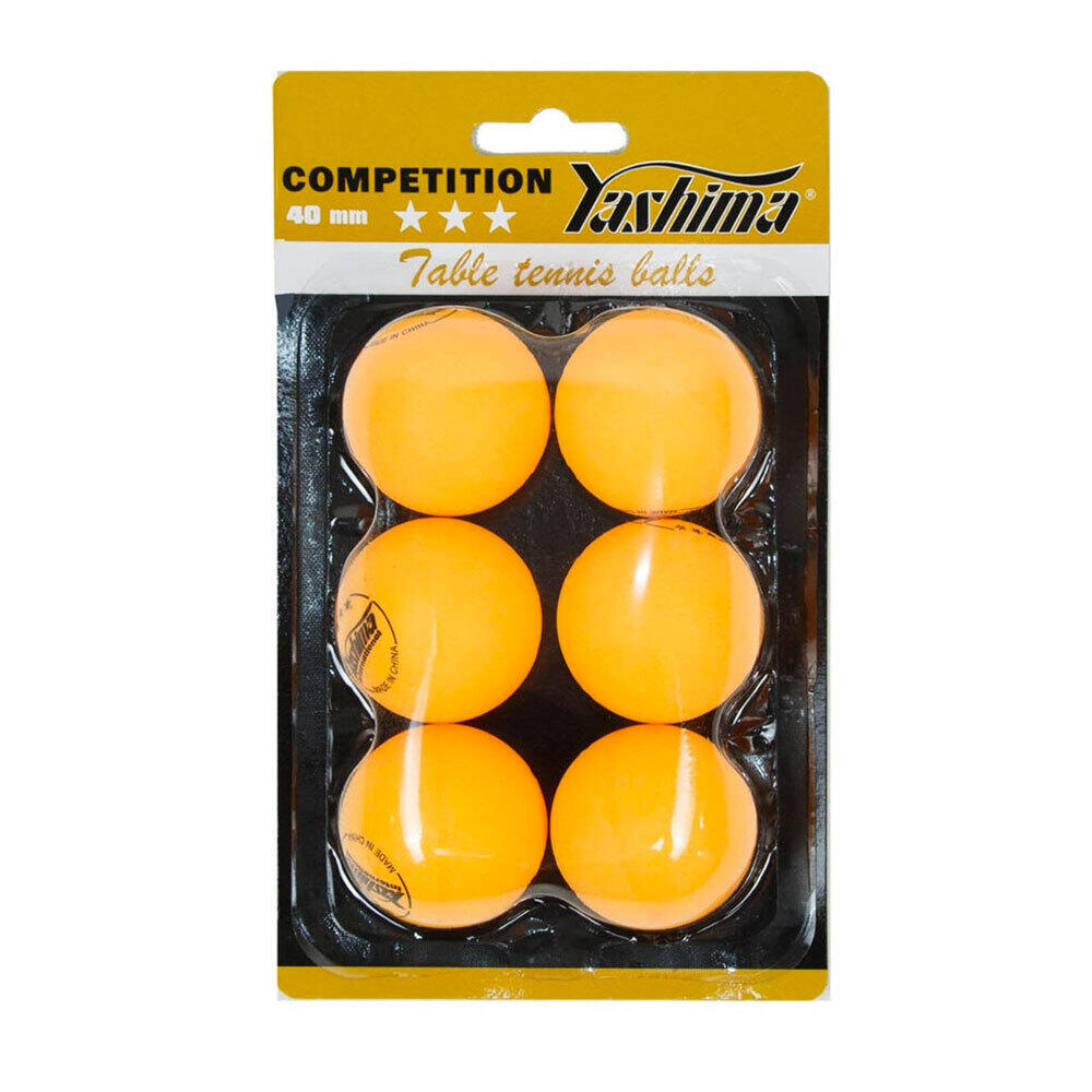 Yashima 3 Star ITTF Approved Table Tennis Balls - Orange