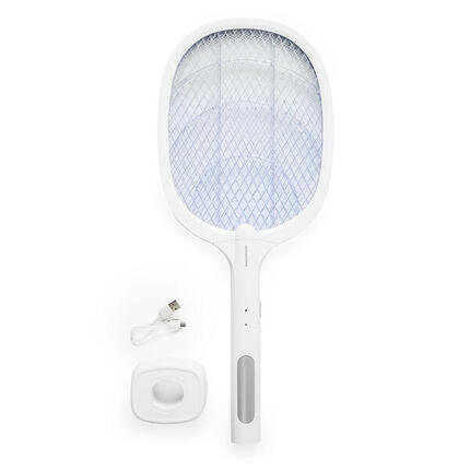 Rakieta owadobójcza 2 w 1, akumulatorowa, z lampą UV InnovaGoods Biały