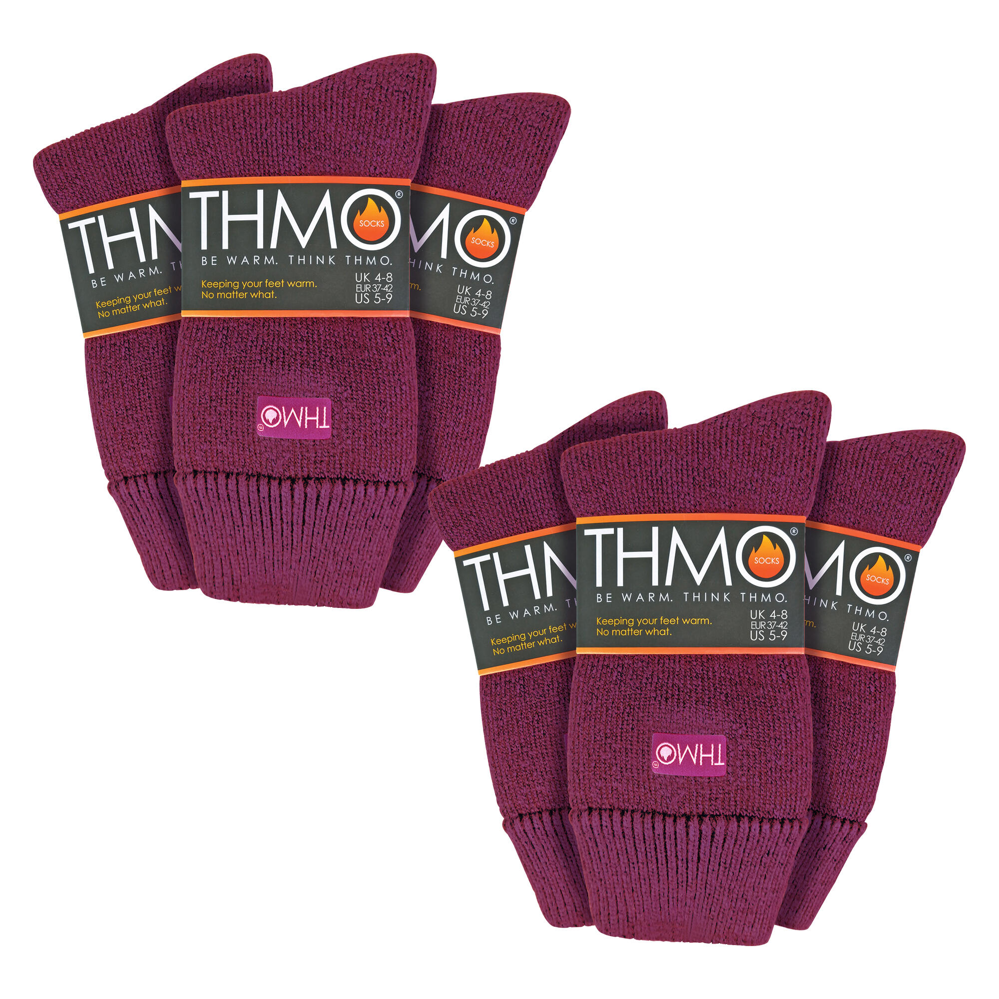 THMO - 6 paires de chaussettes thermiques douces et respirantes pour femmes 2/6