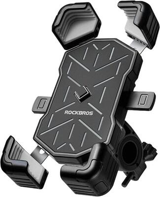 Rockbros fiets telefoonhouder, motorfiets telefoonhouder 360° rotatie