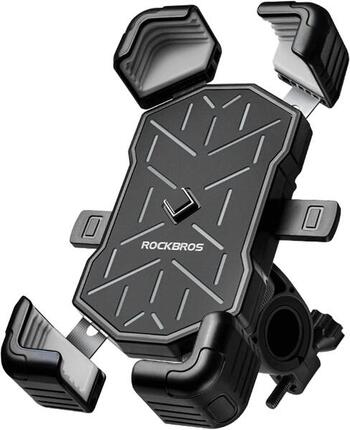 ROCKBROS Support Téléphone Vélo, Support Télephone Moto 360° Rotation