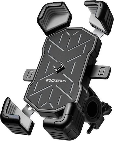 ROCKBROS Support Téléphone Vélo, Support Télephone Moto 360° Rotation