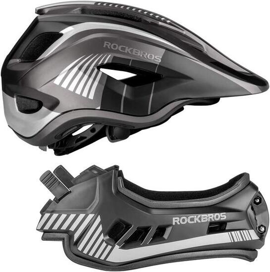 ROCKBROS Casque BMX d'enfant, Casques Intégral Vélo VTT
