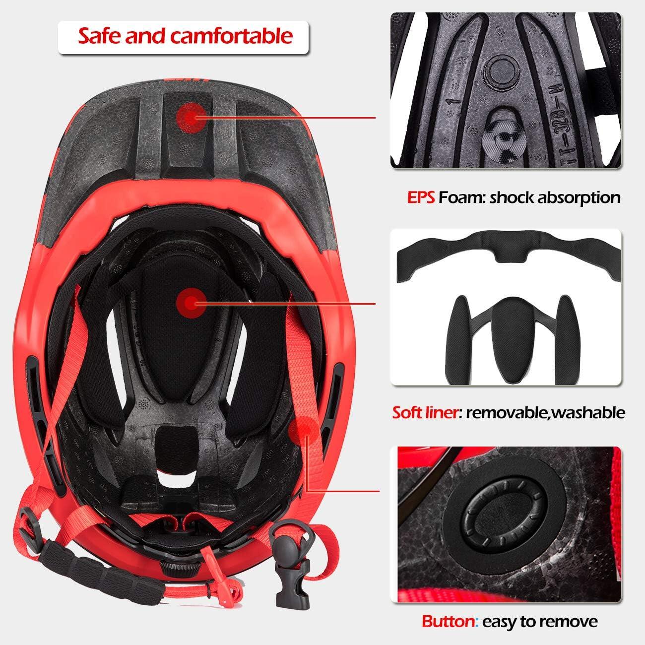 ROCKBROS Casque BMX d'enfant, Casques Intégral Vélo VTT 3/7