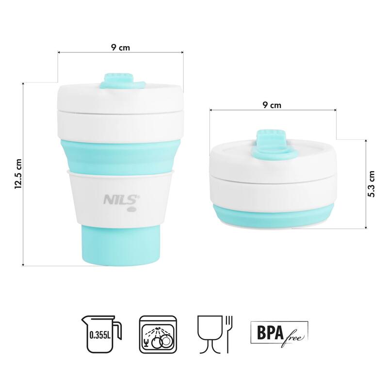 Kubek silikonowy składany 600ml NC4103 Nils Camp