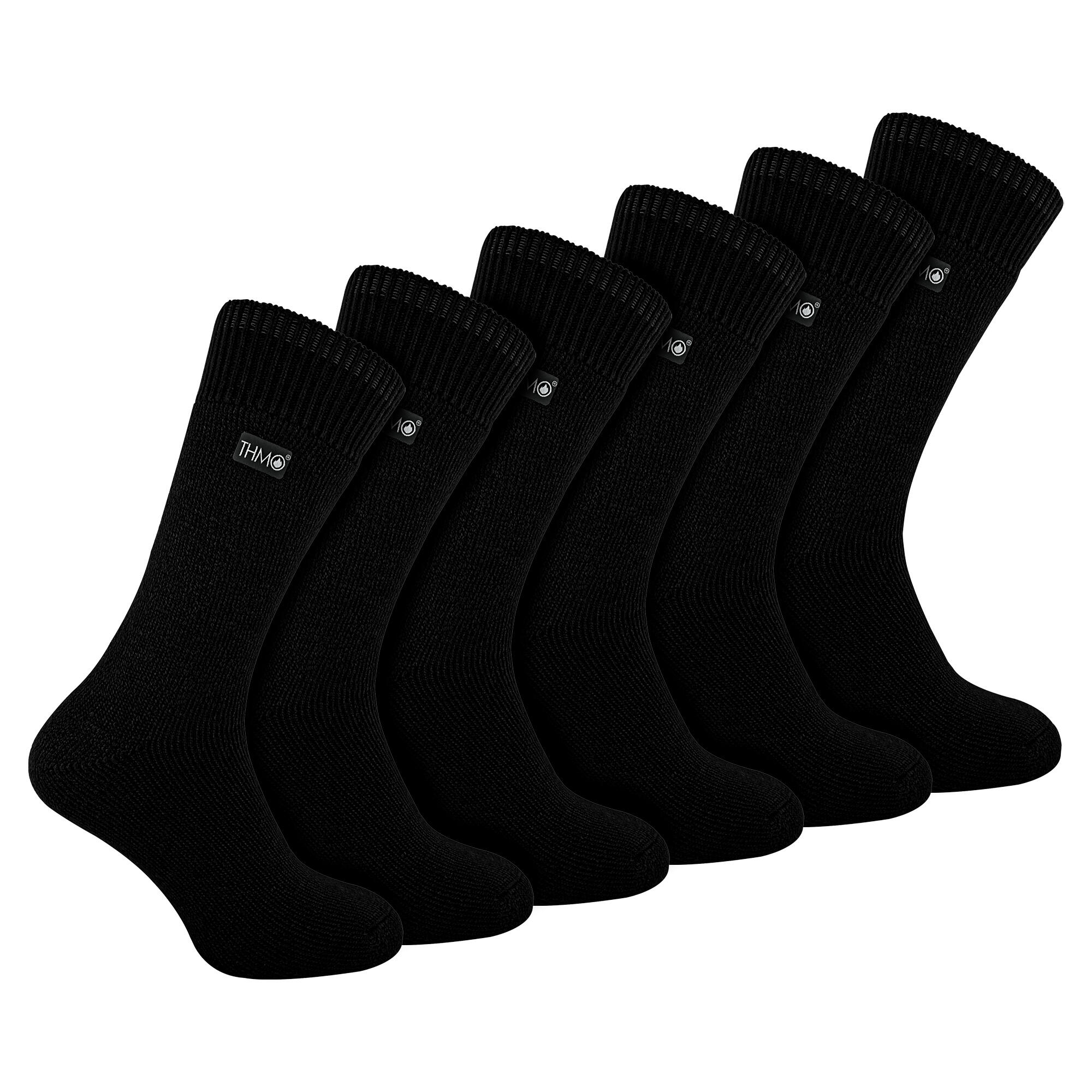THMO 6 Pairs Mens Soft Breathable Thermal Socks