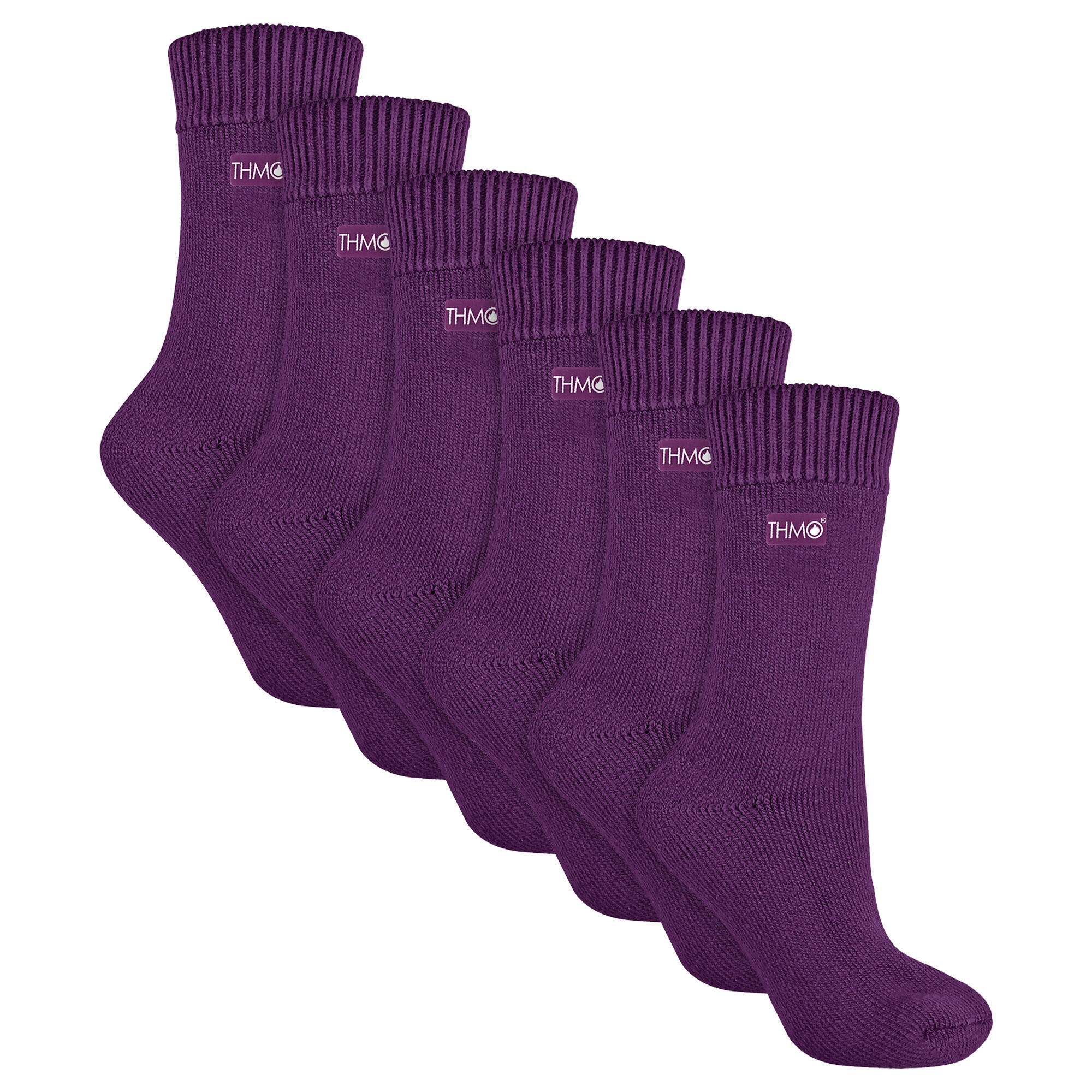 THMO 6 Pairs Ladies Soft Breathable Thermal Socks
