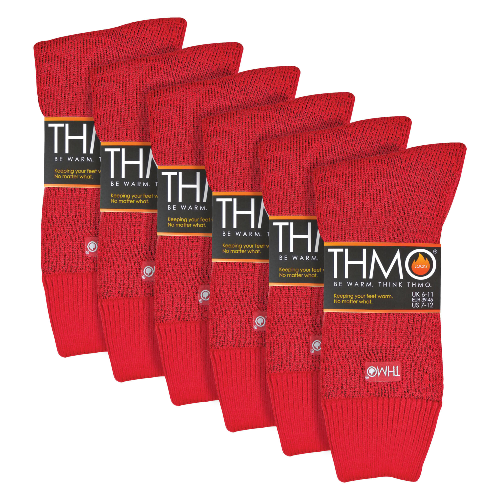 THMO - 6 paires de chaussettes thermiques douces et respirantes pour homme 2/6
