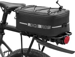 ROCKBROS Sacoche de Porte-Bagages 4L, Réfléchissante Avec Housse de Pluie