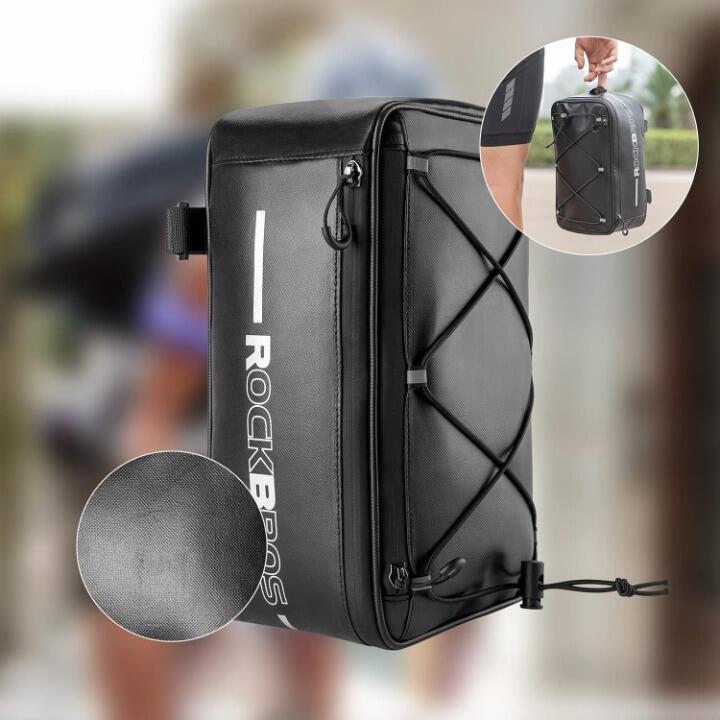 ROCKBROS 4L Bagagerektas, Reflecterend Met Regenhoes 4/7