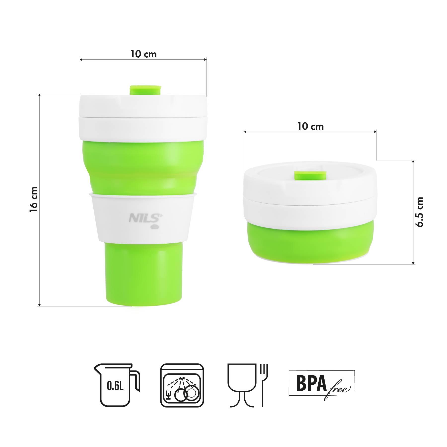 Opvouwbare siliconen drinkfles 355ML NC4103 NILS CAMP 3/7