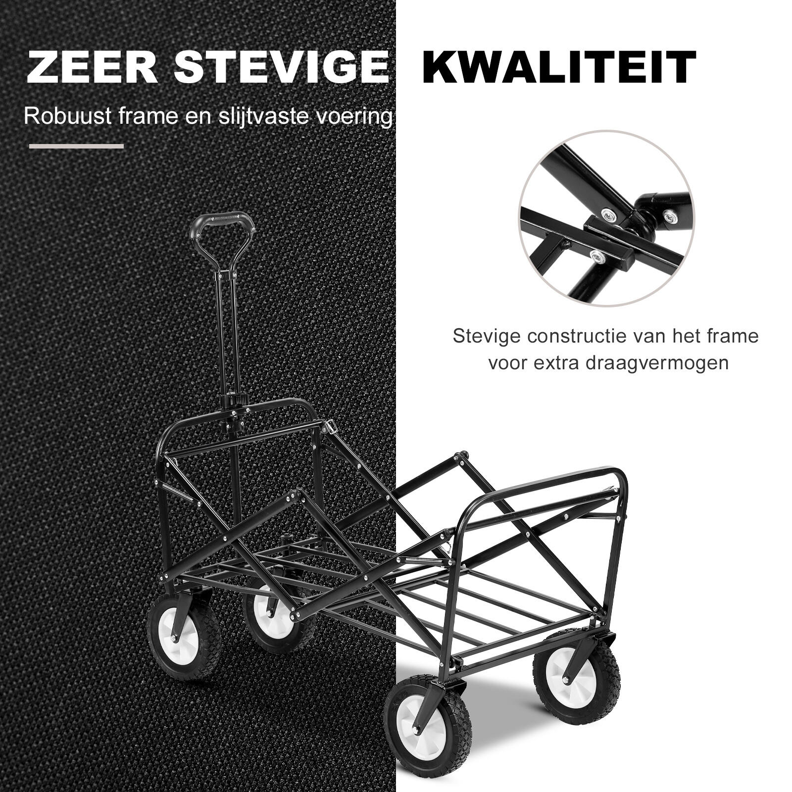 Packaway Opvouwbare Bolderkar Taupe 70kg 7/7