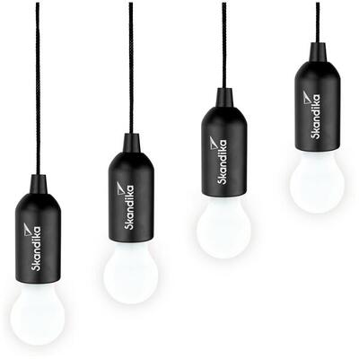 Gebraucht - Campinglampe Narvik | 4er LED Lampe. Pull Light. batteriebetrieben