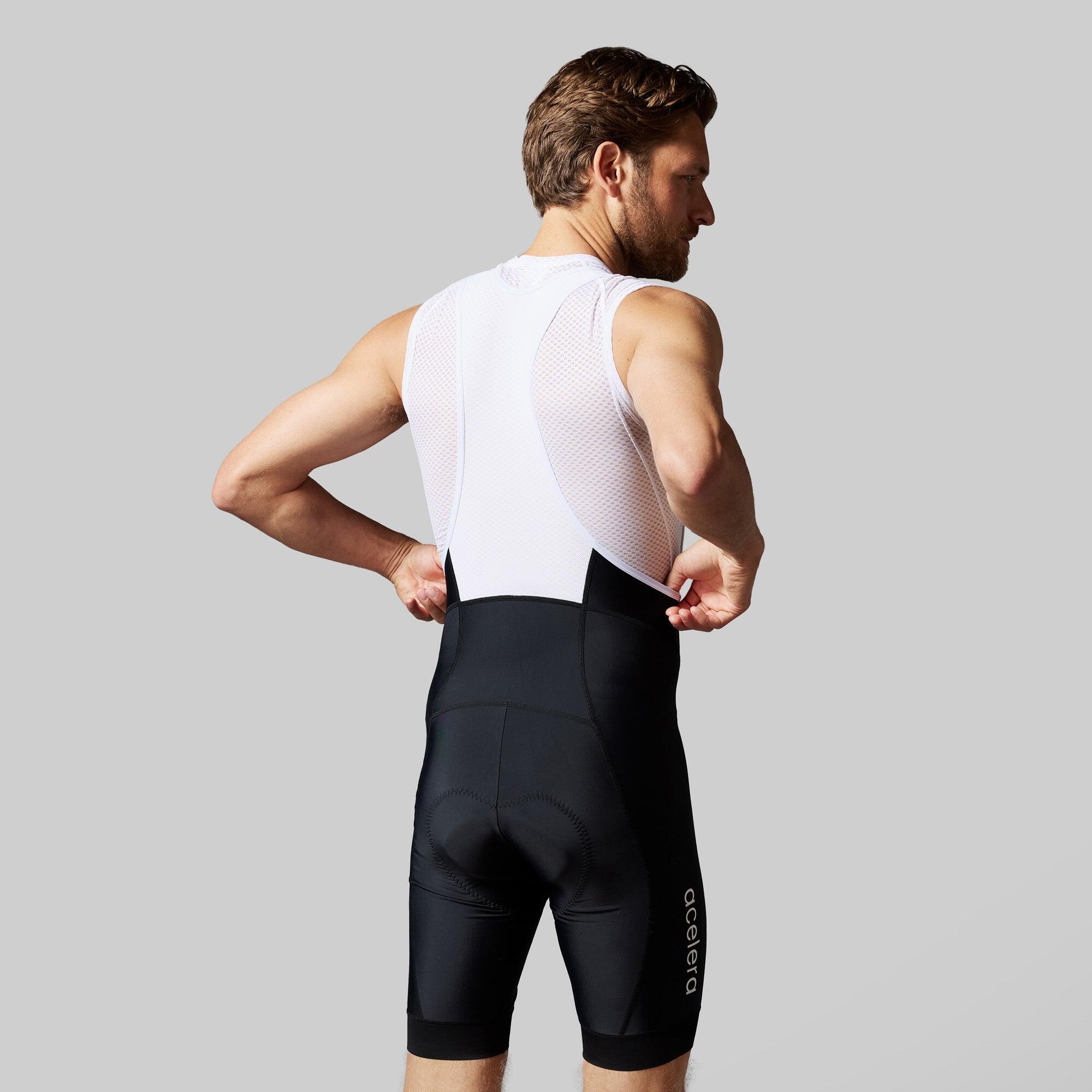 Essential Herren Kurze Trägerhose mit Sitzpolster Radhose 2/7