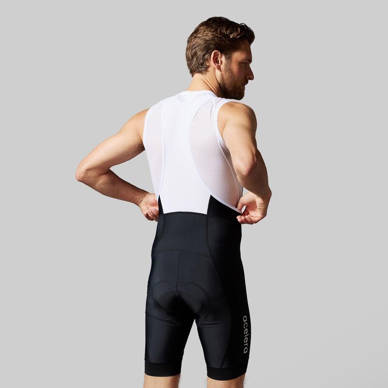 Essential Pantaloni Scurți Ciclism cu Bretele Căptușiți Șosea