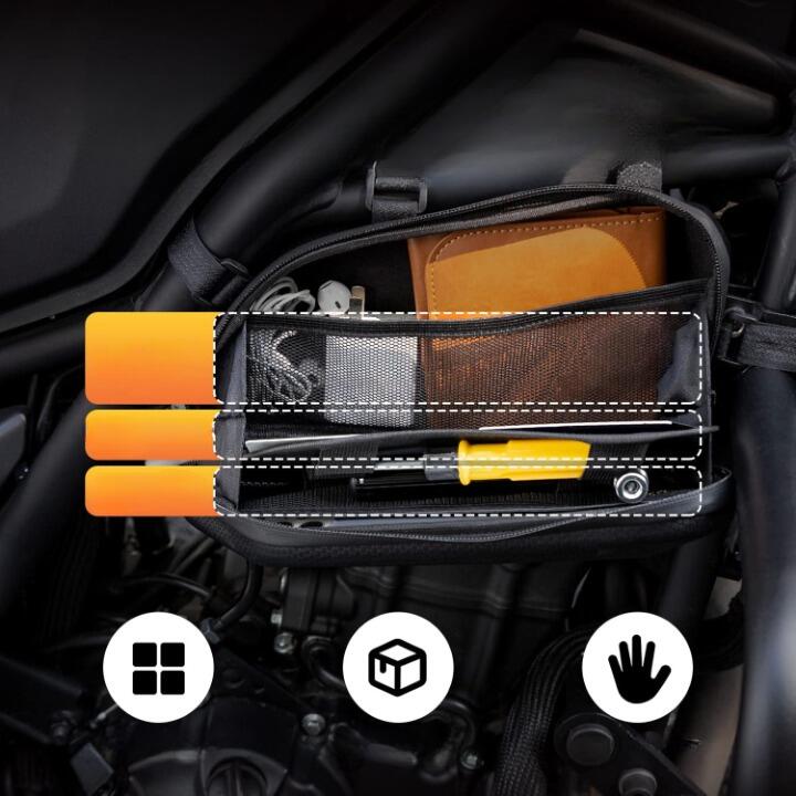 ROCKBROS Tanktas Motorfiets Waterdichte Magnetische Tanktas Motorfiets Beentas Dijbeentas met Schouderband