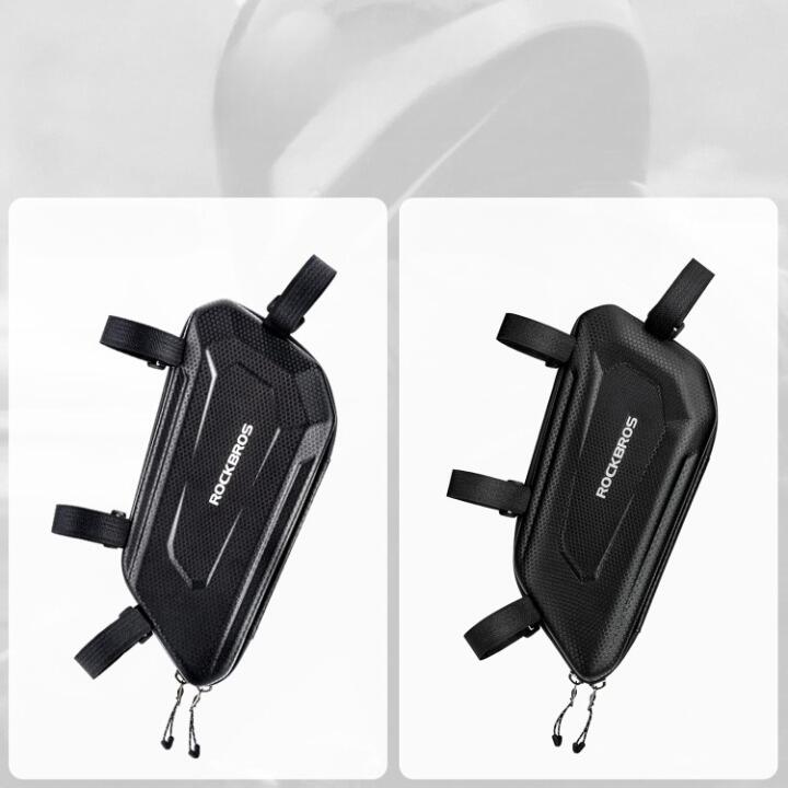 ROCKBROS Sacoche Moto 1,5 L Étanche, Antichoc, Réfléchissante, Noir Gauche 4/7
