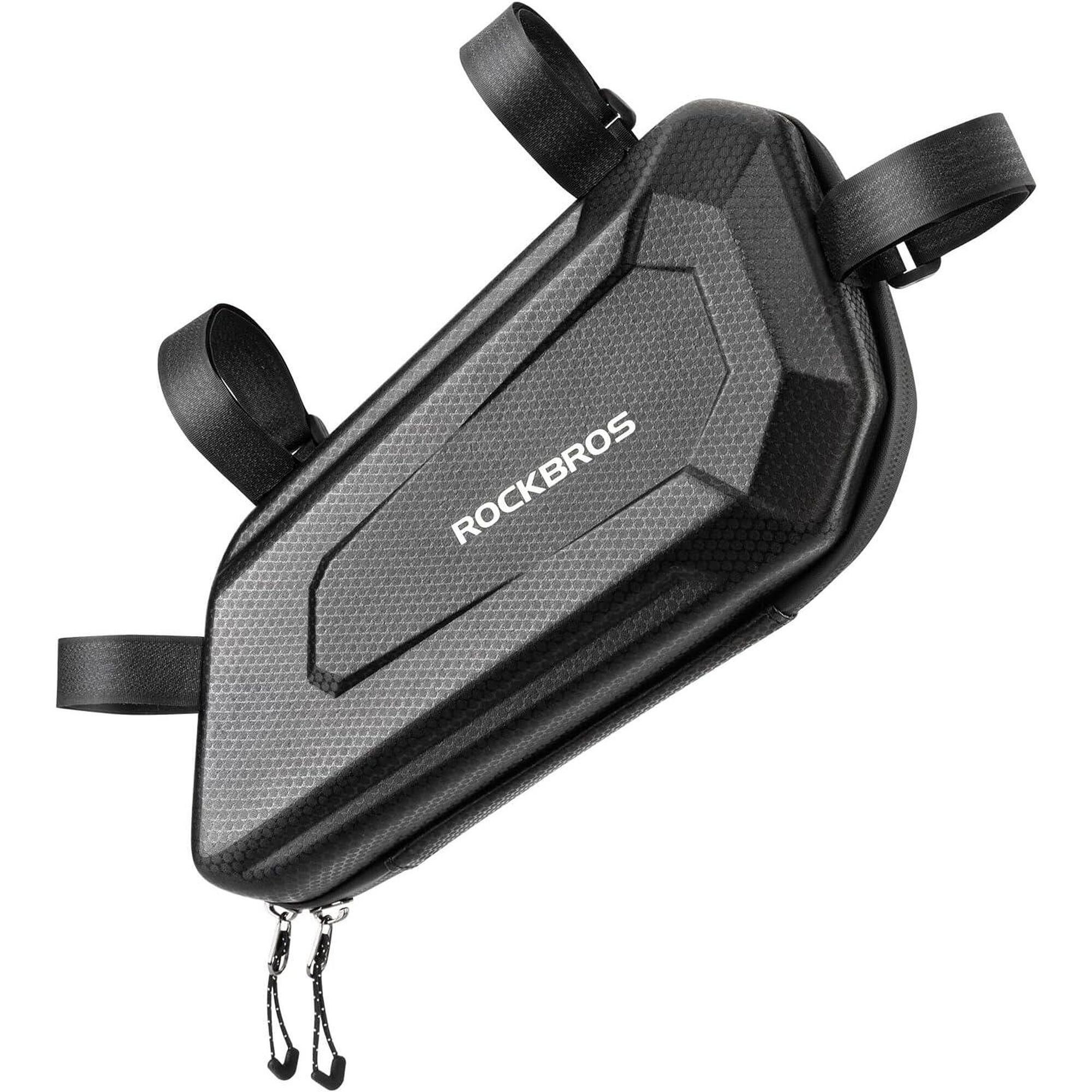 Rockbros - Rockbros Sacoche Moto 1,5 L Étanche, Antichoc, Réfléchissante, Noir Gauche - Sacoche Selle Vélo - Noir - 1,5 L - Decathlon