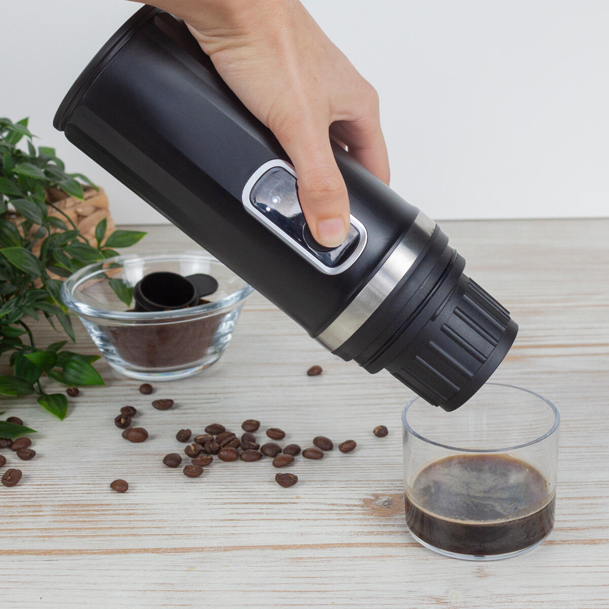 Jenmayt Draagbare espressomachine, 15 bar, USB-oplaadbaar