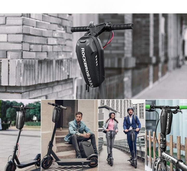 ROCKBROS Sacoche Guidon 2L pour Trottinette Électrique et Vélo Pliable 6/7