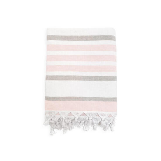 Fouta doublée éponge Latigo Blush 140x180 340g/m²