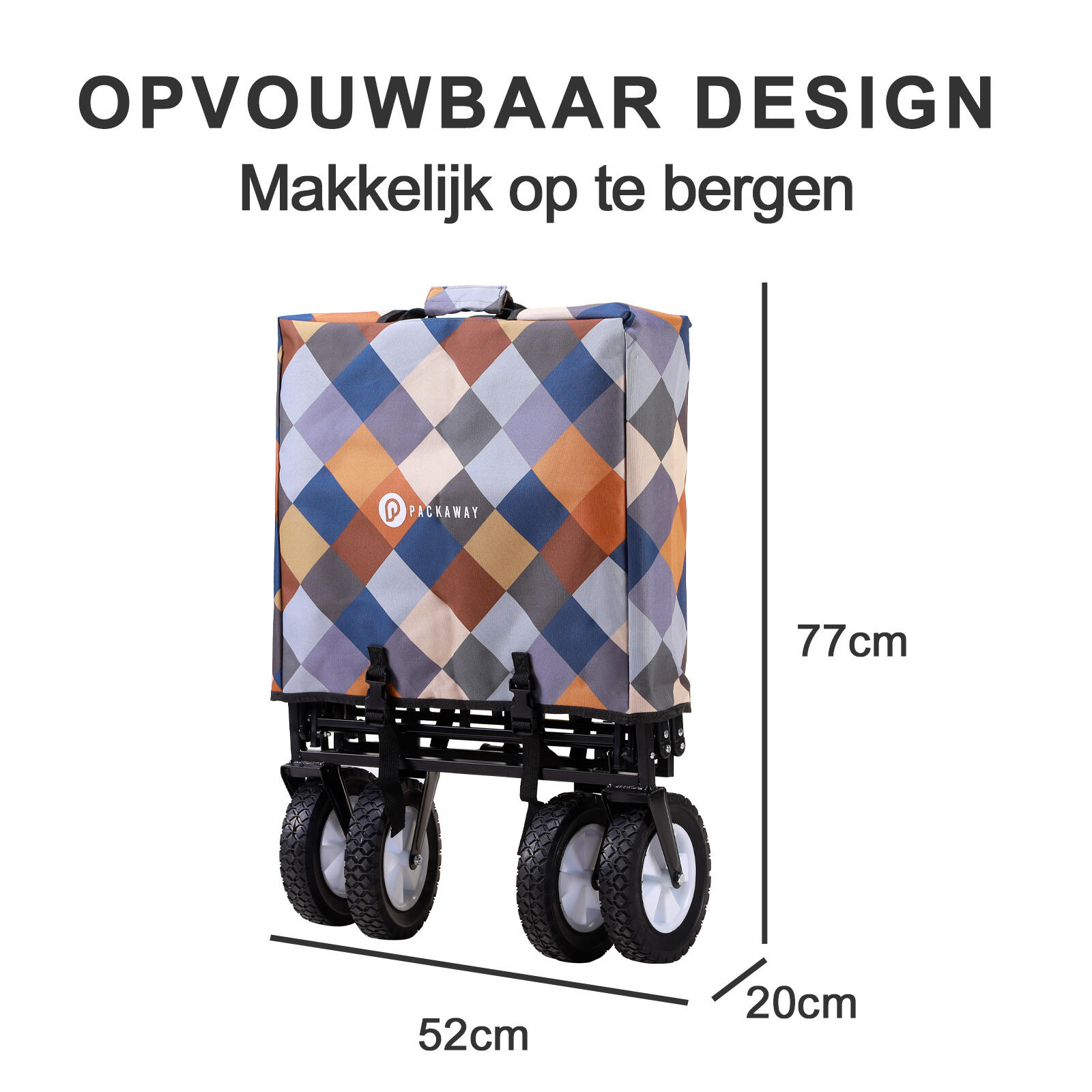 Packaway Opvouwbare Bolderkar Blok 70kg 3/7