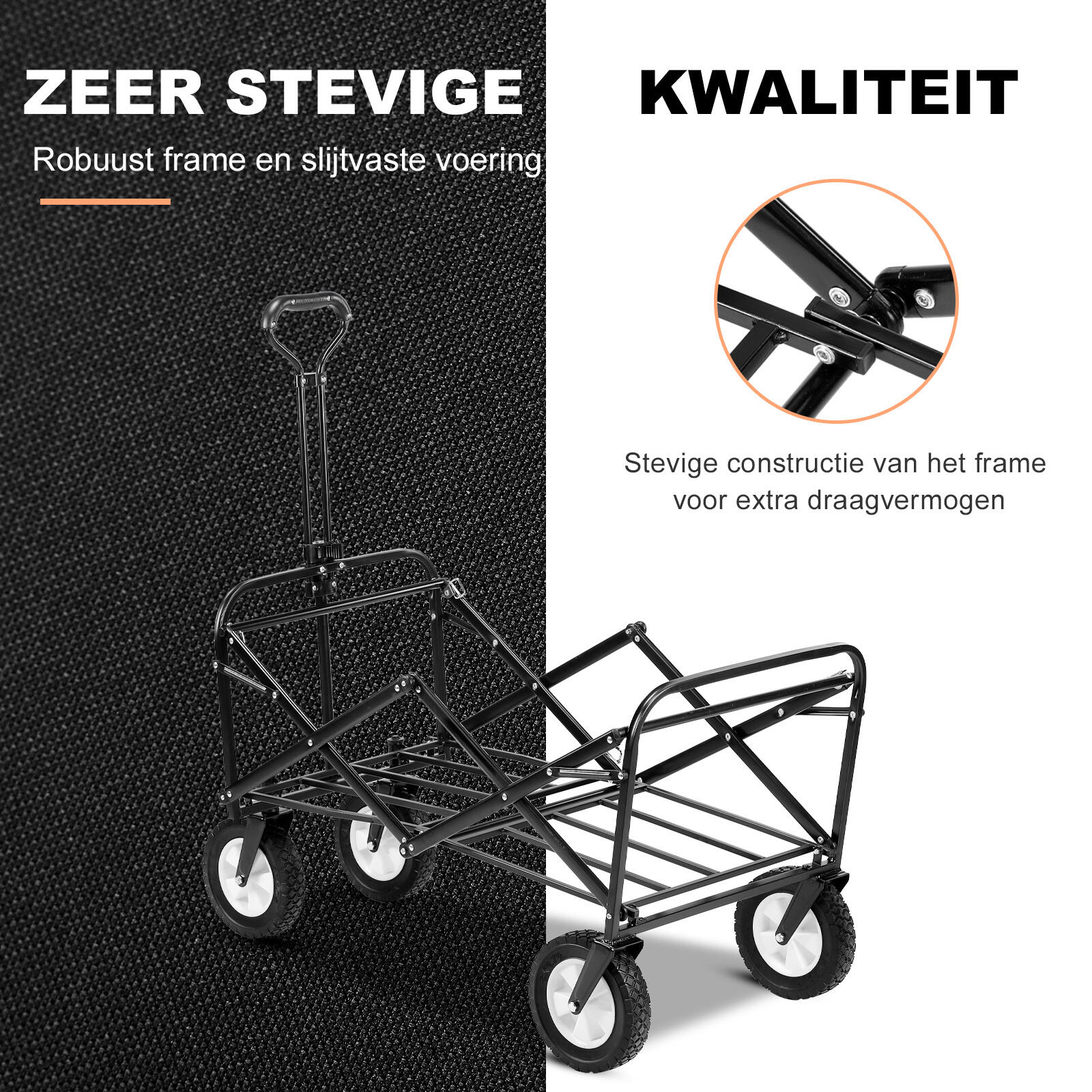Packaway Opvouwbare Bolderkar Blok 70kg 7/7