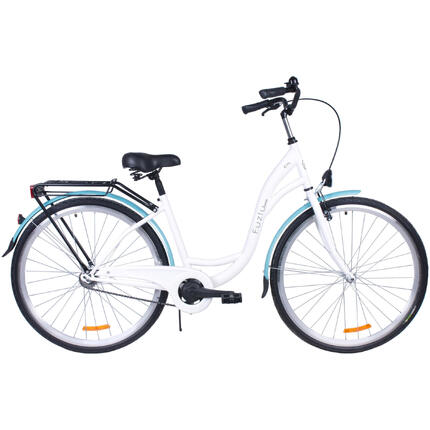 Rower miejski 28 Fuzlu City S1 biało-morski