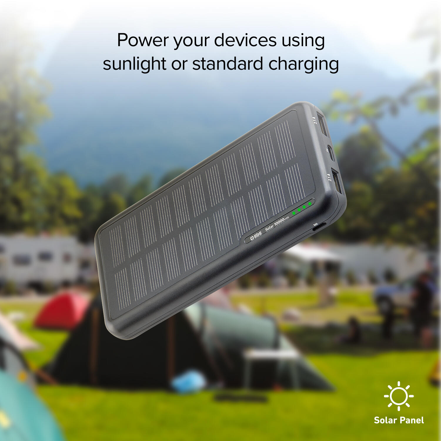 Power Bank Solare 10.000 mAh per ricarica rapida - 4 Porte USB 4/7