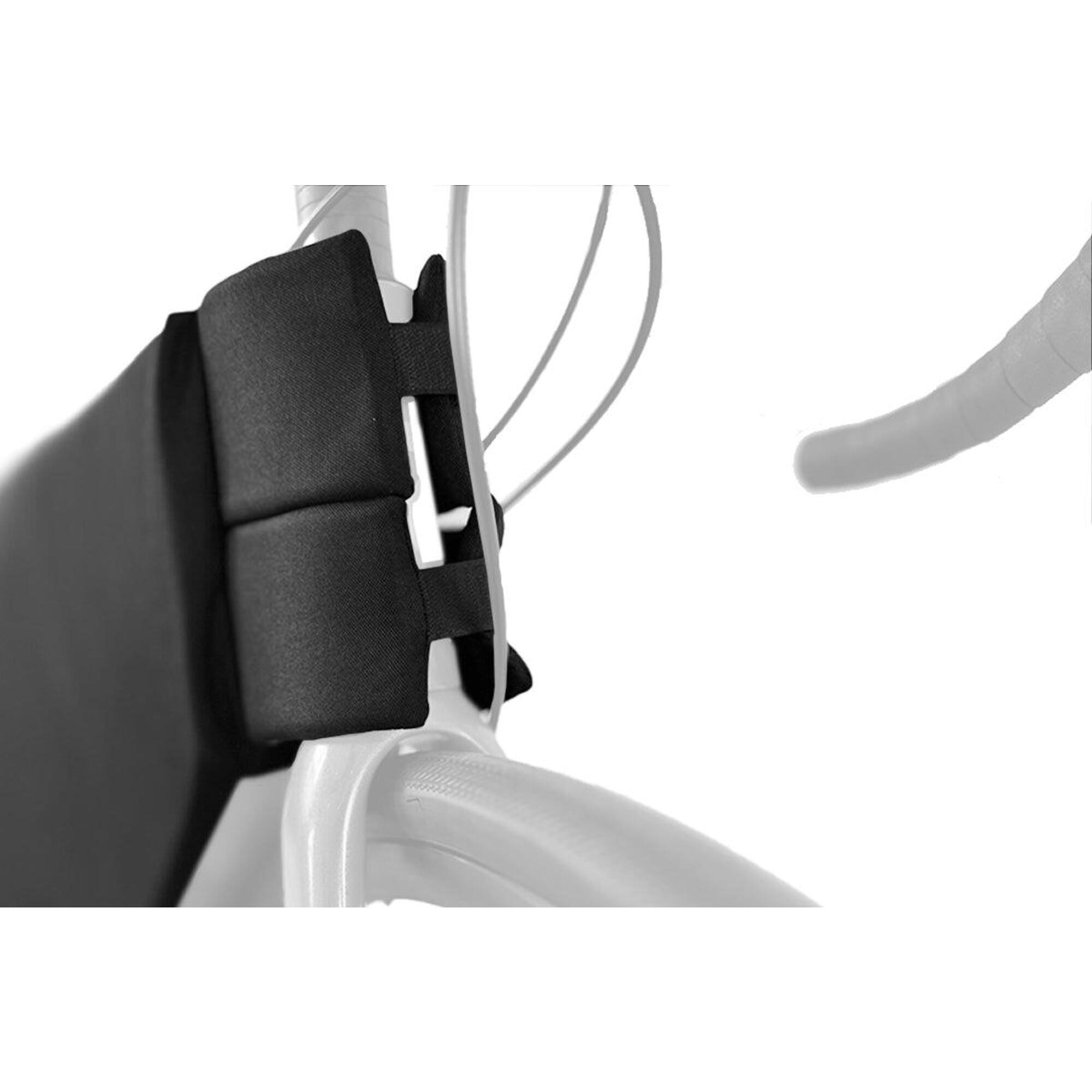 Protection De Cadre Vélo En PVC - 39,5 X 6 Cm - Antidérapante, Facile à Poser - Pour VTT Et Vélo De Route - Couleur Noire - 11