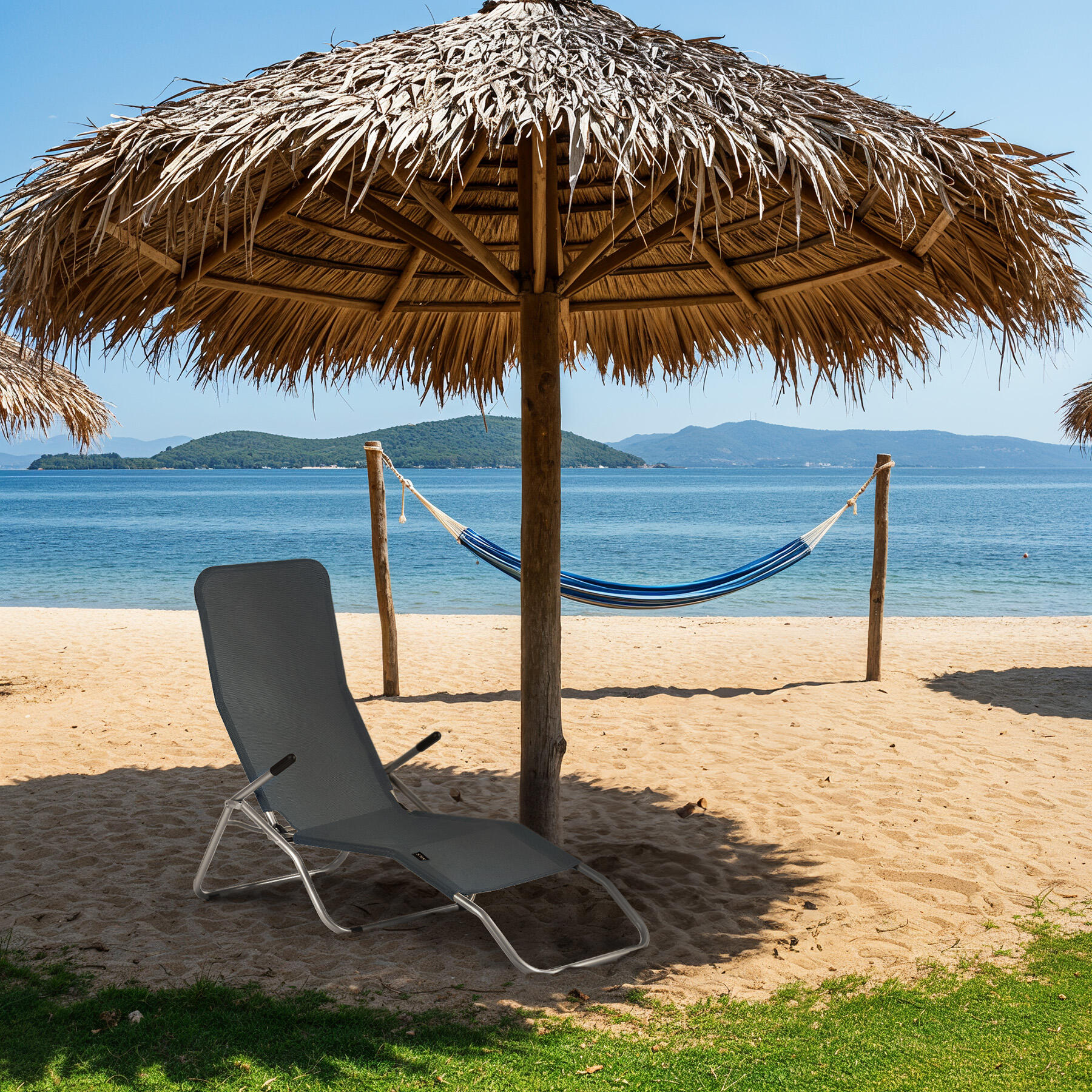 Leżak turystyczny/plażowy składany NC3017 Nils 4/7