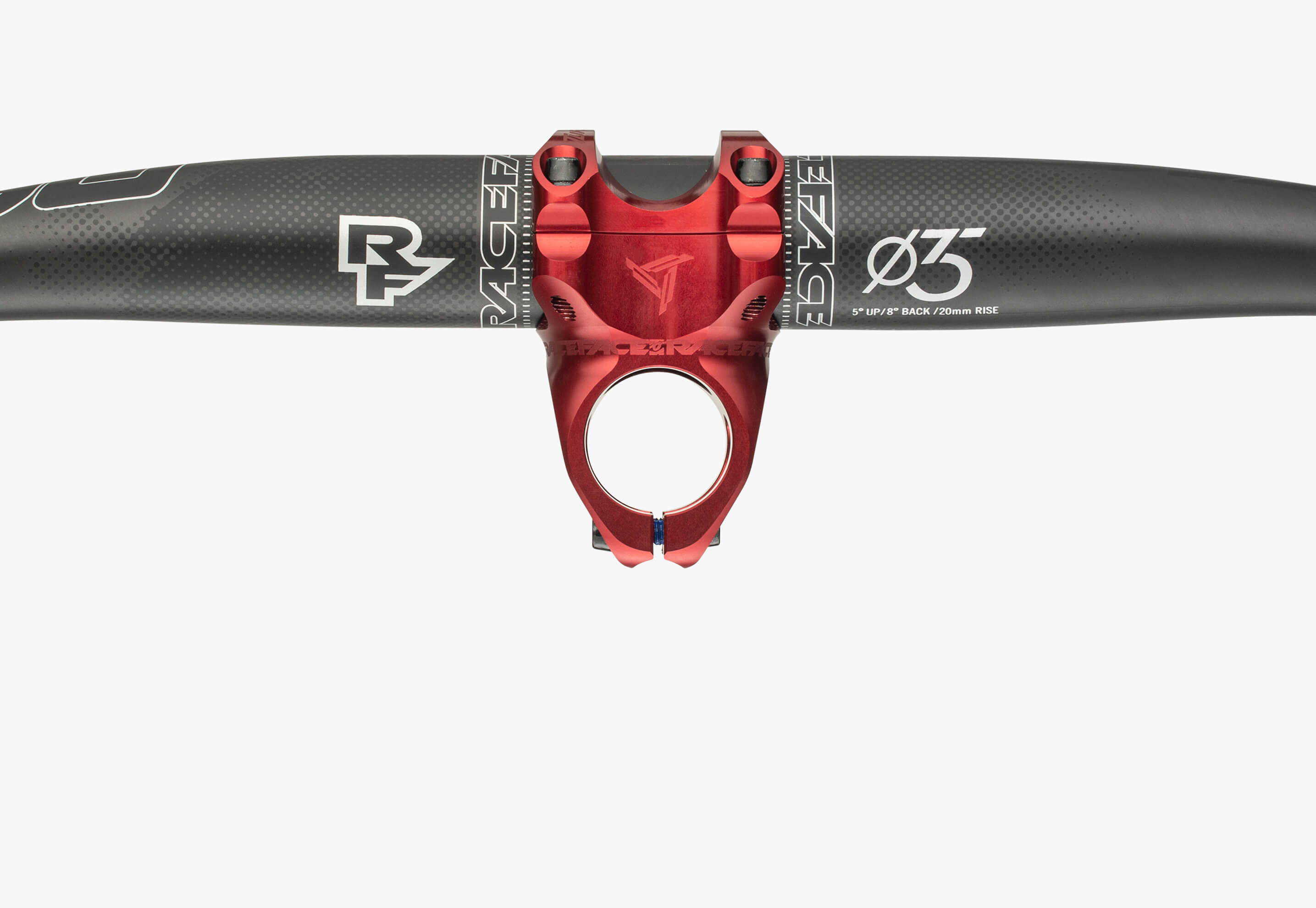 Potence TURBINE-R 35 - 50mm x 0° - rouge 4/5