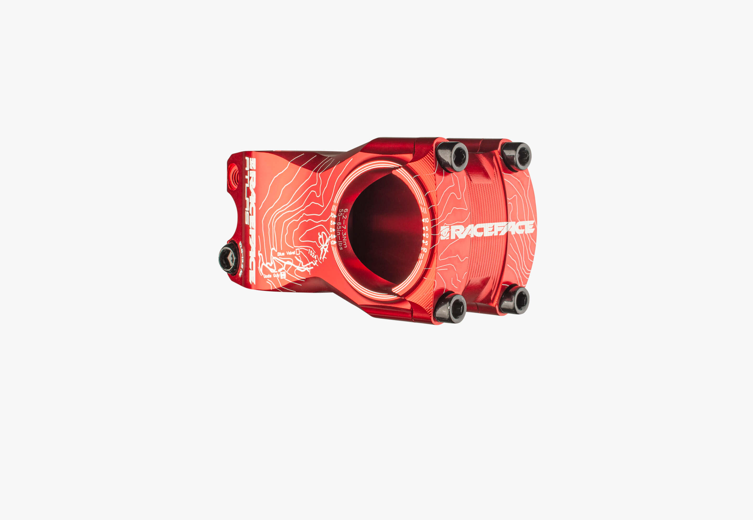 RACE FACE Attacco manubrio ATLAS 31.8 - 50 x 0° - rosso