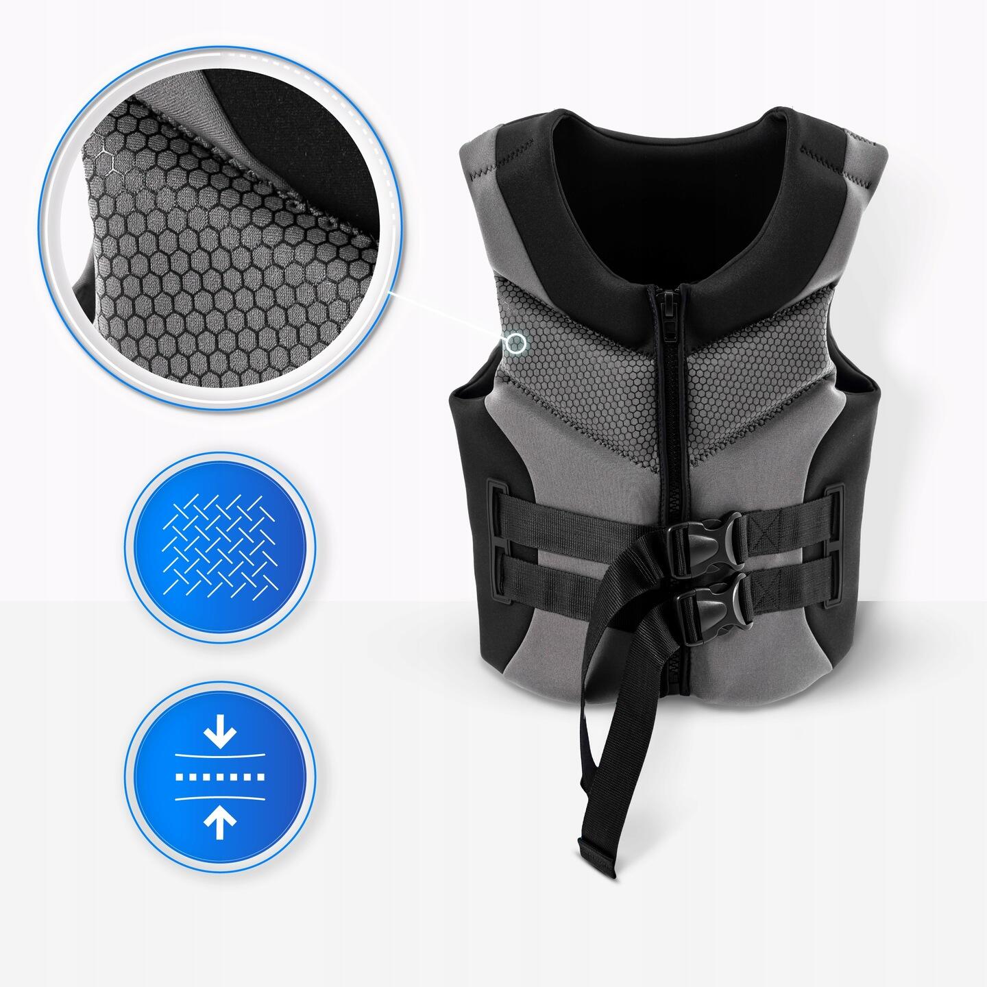 Reddingsvest M 50N 60-70 kg Thunder voor sup en kajak 3/7