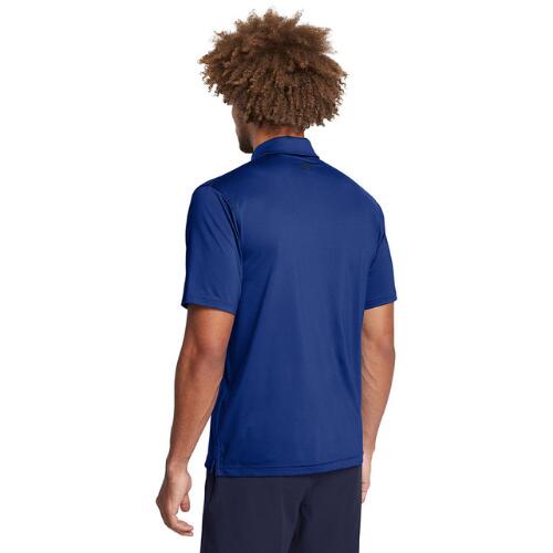 Under Armour T2G Heren Golfpolo Tech Blue 3/4
