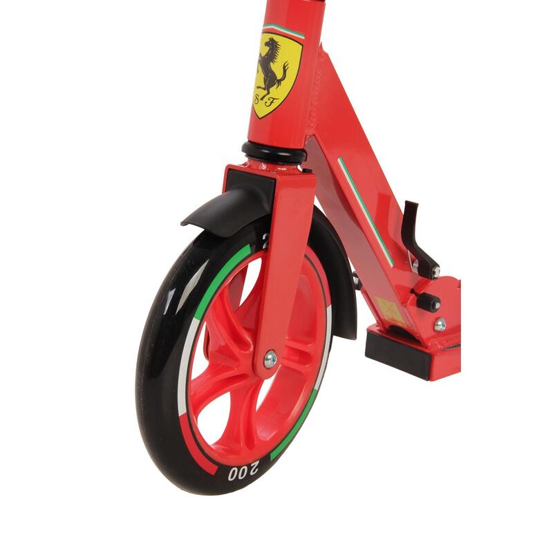 Trotineta pliabila Ferrari Junior cu roti 200 mm, rosie