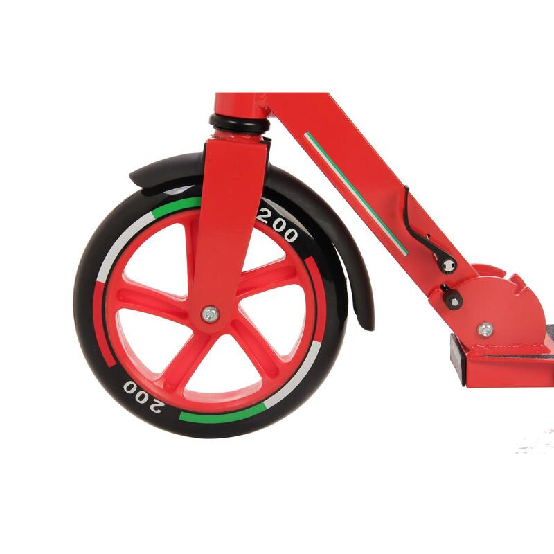 Trotineta pliabila Ferrari Junior cu roti 200 mm, rosie