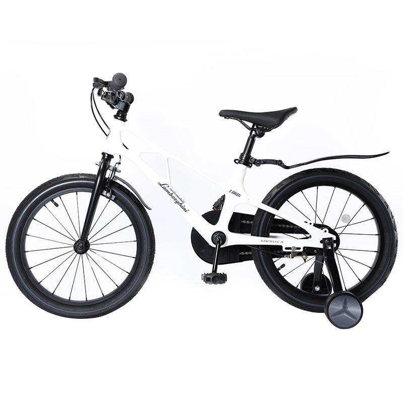 Bicicleta Lamborghini 14 inch, cadru magneziu, alba