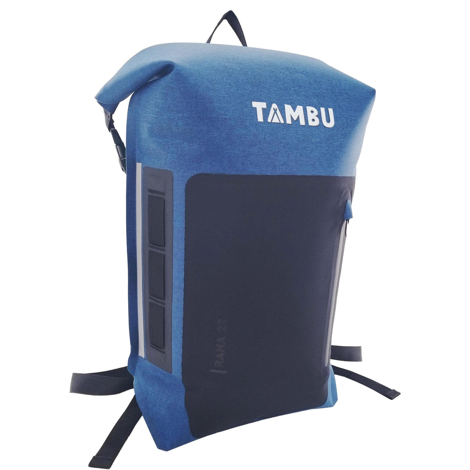 Tambu - Tambu Rana 22 | Sac À Dos Roll-top Déperlant - Sac À Dos - Bleu|noir - 22 L - Decathlon