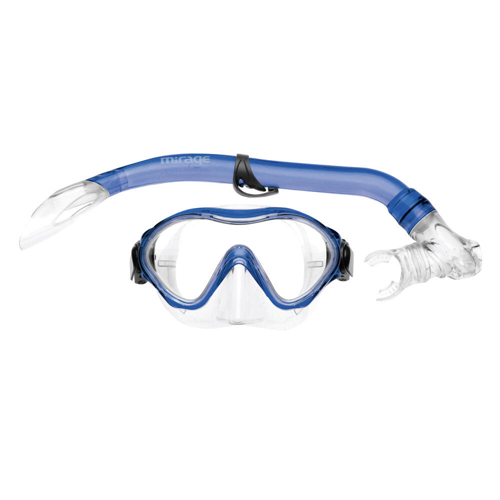 2pc Mirage Goby Kids Junior Silitex Mask & Snorkel Set