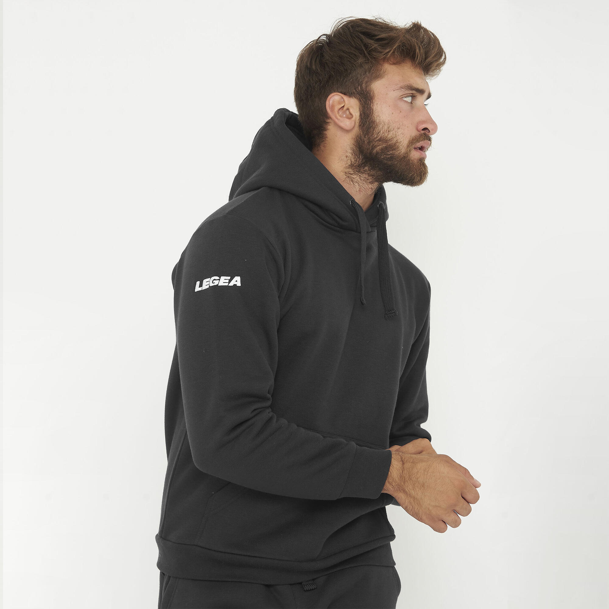 Sudadera training oversize Spalato negro-negro LEGEA Decathlon