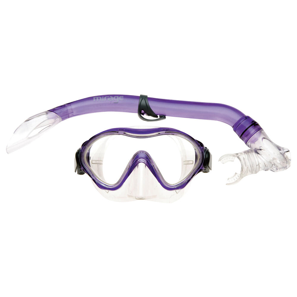 2pc Mirage Goby Kids Junior Silitex Mask & Snorkel Set