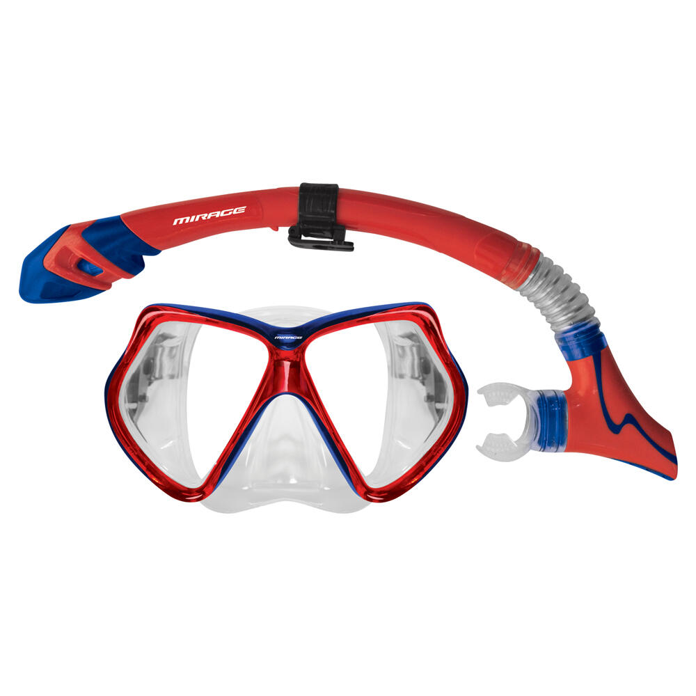 Mirage Adult Silicone Goggle Mask & Snorkel Set