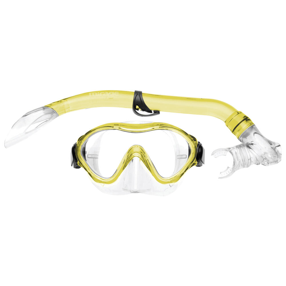 2pc Mirage Goby Kids Junior Silitex Mask & Snorkel Set